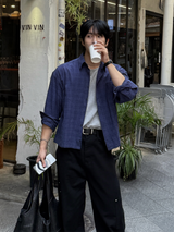 Mile cropped long-sleeve shirt
