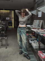 リンチディープVレイヤードロングスリーブ