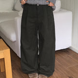 Soneck nylon cotton wide cargo pants