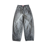 Grey leopard pants