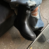 [HANDMADE] Round toe rain boots (250-280)