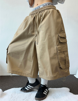 HIP-CARGO BALLOON STRING BERMUDA🍪🖤🌴3COLOR