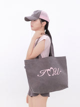 Cotton Dot Printing Eco Bag(COCOA)