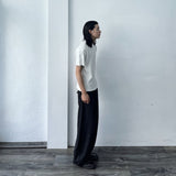 Minimal White Rib Tee