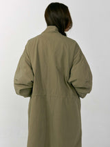Vintage Safari Puffer Jacket (Khaki)