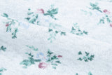 floral terry pants grey