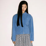 Twill Badge Jacket - Blue