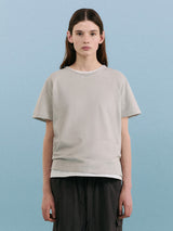 NUBASIC STANDARD ROUND NECK T-SHIRT GRAY