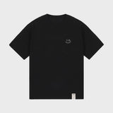 [UNISEX] Small Line Drawing Smile Short Sleeve T-Shirt