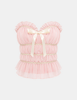 Riva Ribbon Frill Top