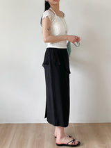 Pound Layered Long Skirt