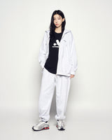 25FW BORDER LINE BASIC LOGO HOODIE ZIP UP MELANGE