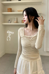 Eyelet Punching T-shirt