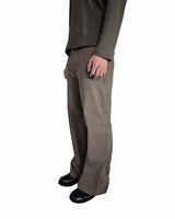 アンバランス フォールディング パンツ KHAKI BROWN