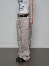 PYTHON LACE PANTS_P