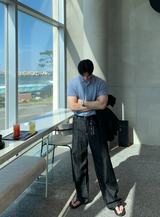 nade Cool Cable Collar Short Pant Knit
