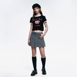 ライフイズアピーチクロップリンがーTシャツ_ブラック