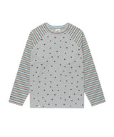 STRIPED STAR RAGLAN LS TEE GREY(CV2GSFT550A)
