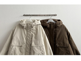 Ted High Neck Hooded Padded Jumper