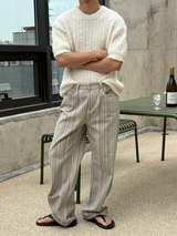 [Unisex] Summer boucle half knit(4color)