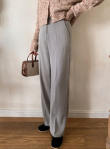 [SHOPPERMADE] -5kg ストレートワイドスラックス (3color)