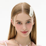 [SET] グリッターファースクエアヘアピン