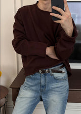 [CROP ITEM] Lams wool crop knit(4color)