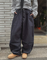 ラオンダートノンフェードバルーンデニムパンツ