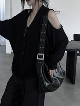 two-eyelet スクエアショルダーバッグ