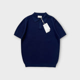 ASCLO ヒドゥンボタン マッスル ショートスリーブニット (4color)