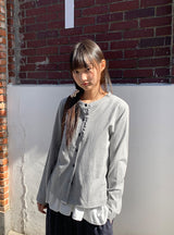 26SS★ [BAONHAUS] Tier Frill Cardigan