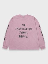 SORRY LS TEE PIGMENT DYED - PINK