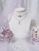 Art Nouveau Moon - necklace