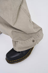 Curve pocket ham strap pants
