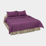 Dust-Free Classic Stripe - Purple Duvet Cover - K size