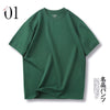 メンズサマールーズカジュアルラウンドネックショートスリーブドTシャツ green