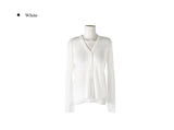 Brun Two-Button See-through Ribbed Knit Cardigan