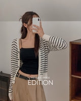 [MADE] Krem Stripe Wool Cardigan