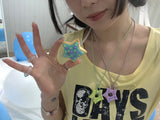gleaming star cheek pendant [lime]