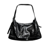 Double Strap Leather Shoulder Bag