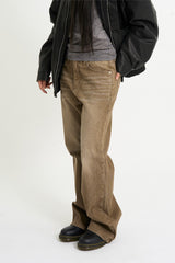ベイリーリブコットンワイドパンツ