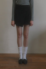 Early corduroy mini skirt_black
