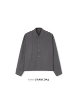 エッジウィンタークロップドチェックシャツ (2 Colors)