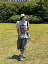 Toony denim Bermuda pants