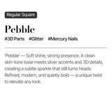 MUZMAK Reusable Nail Tip Pebble(Regular Square)