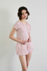 MINI HEART TWO WAY BLOUSE / WHITE