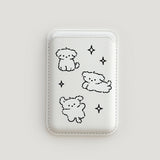 [Macsafe] Twinkle puppy MagSafe Leather Card Wallet