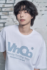 MRTチェック アップリケ クール コットン Tシャツ