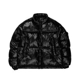 GLOSSY PADDING JUMPER  - BLACK