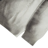 [24SS LSD COLLECTION] Spray Damaged Hooded Knit Cardigan_Grey